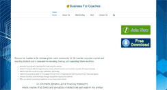 Desktop Screenshot of businessforcoaches.com