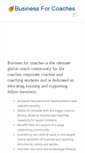 Mobile Screenshot of businessforcoaches.com