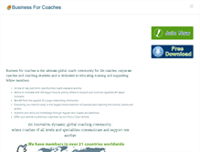 Tablet Screenshot of businessforcoaches.com